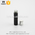 silvery screw caps black cylinder tube packaging uv glass bottle wholesale